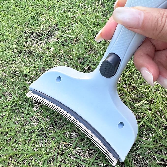 Professional Pet Deshedding Brush for Loose Undercoat Fur, Pet Grooming Comb for Long & Short Haired Dogs Cats, Gentle Skin Friendly