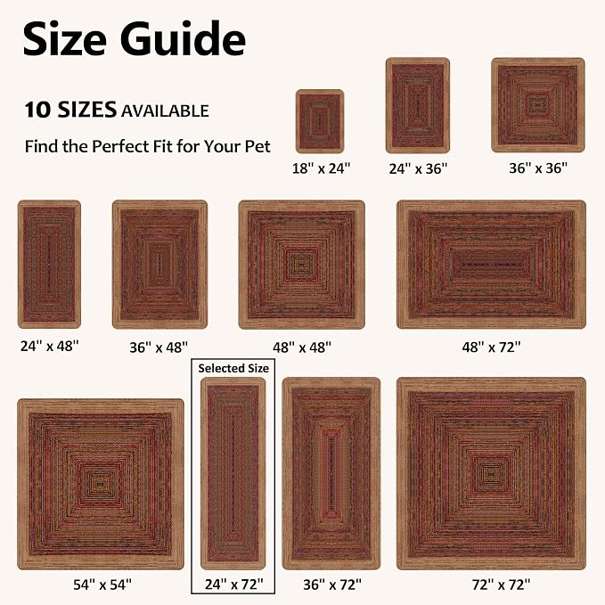 Washable Pee Pads for Dogs 24"x72" 2 Pack Reusable Puppy Potty Pad | Super Absorbent Waterproof NonSlip LeakProof Crate&Playpen Floor Mat for Cats, Rabbits, Guinea Pigs, Whelping & Housebreaking