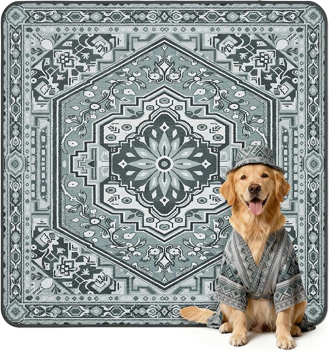FXW Washable Pee Pads for Dogs, Super Absorbent, 63" Square, 1 Pack | Machine washable, Non-slip backing, Fits 24"H 8-Panel FXW Rollick/Homeplus Playpens