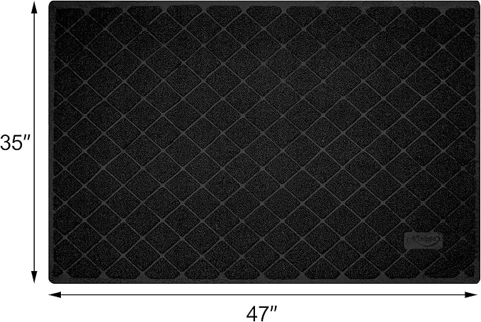 Niubya Premium Cat Litter Mat, 47" Long x 35" Wide, Extra Large Size, Waterproof and Non-Slip Design, Gentle on Paws, Easy to Clean