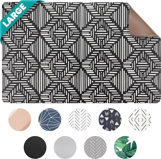 NALALAS Large Dog Mat for Food and Water, Cat Feeding Mat | Large Waterproof Dog Bowl Mat | Non-Slip Pet Food Mat for Floors | Pet Mats for Food and Water | Easy to Clean