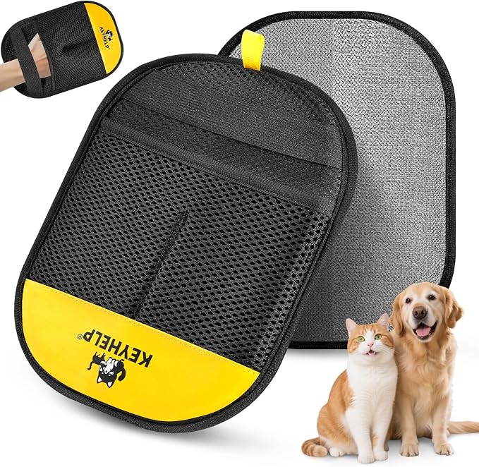 Pet Hair Removal Glove for Dog & Cat, Reusable Electrostatic Pet Hair Glove | Pet Hair Remover Tool for Clothing, Couch, bed, Carpet, Car Seat, Quickly & Easily Pet Hair Remover Glove