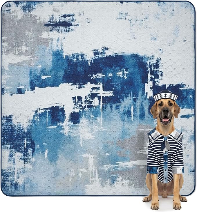 FXW Washable Pee Pads for Dogs, Super Absorbent, 71" Square, 1 Pack | Machine washable, Non-slip backing, Fits 32"/40"/45"H 8-Panel FXW Rollick/Homeplus Playpens
