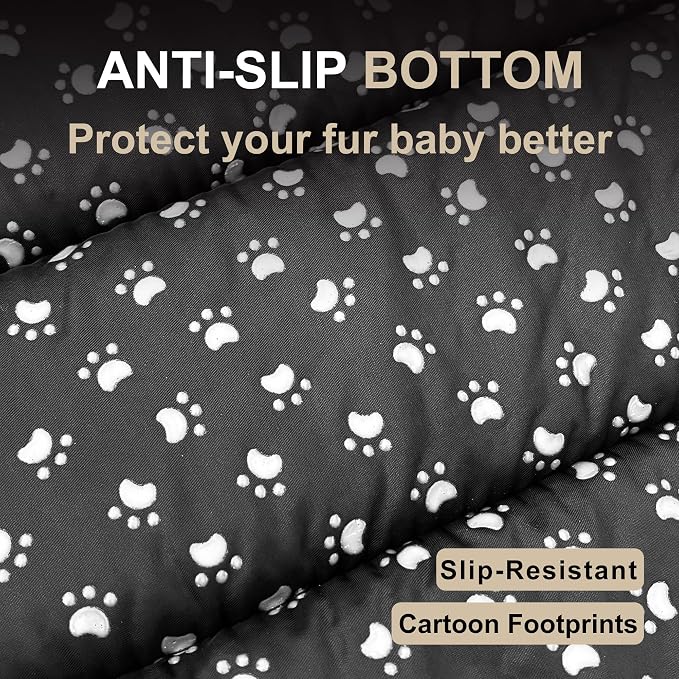Dog Bed Mat, Reversible Dog Crate Pad with Washable Kennel Mat and Soft Foam, Flat Pet Bed for Dogs & Cats, for Crates Carriers & Travel (Light Brown, 28" L*16" W*1.5" Th)