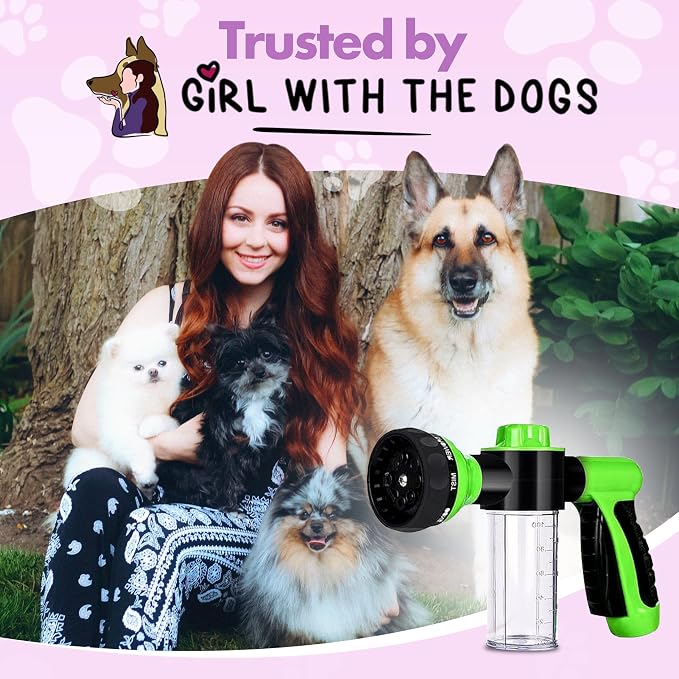 Girl With The Dogs Soap & Shampoo Dispenser for Pet Wash and Garden Hose Sprayer Nozzle