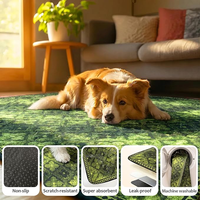 Washable Guinea Pig Pee Pads,Reusable Guinea Pig Cage Liner 2 Pack | Waterproof, Leak-Proof, Absorbent & Non-Slip, 24"x48" Bedding Potty Training Mat for Small Animal Rabbit Bunny Hamster Rat
