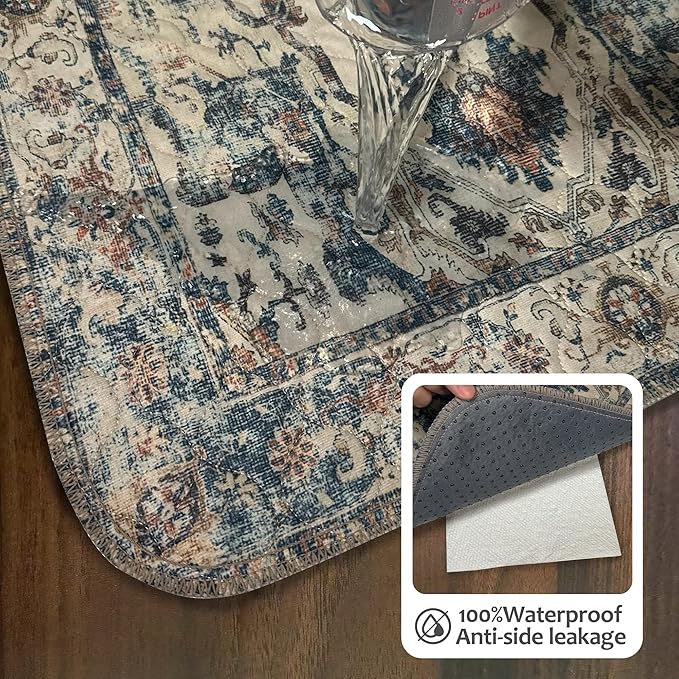 Washable Pee Pads for Dogs, Reusable Puppy Potty Training Pads, Ultra-Absorbent Thick Waterproof Leak-Proof Non-Slip Pads & Mat for Crate, Playpen, Floor, Whelping & Housebreaking , 2 Pack 36"x48"