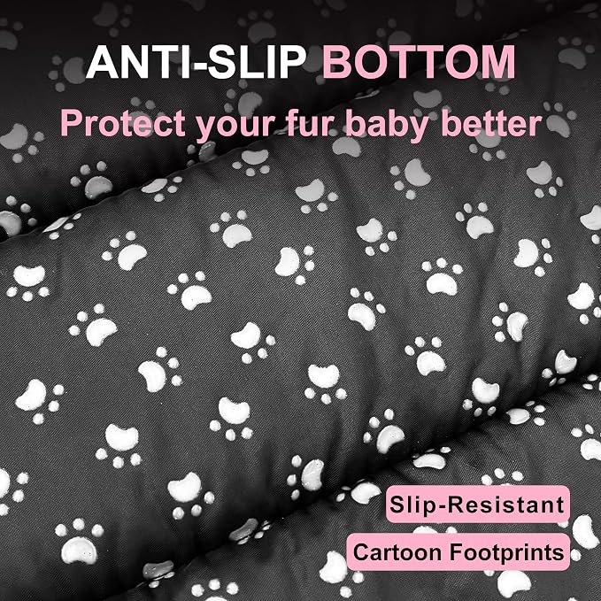 Dog Bed Mat, Reversible Dog Crate Pad with Washable Kennel Mat and Soft Foam, Flat Pet Bed for Dogs & Cats, for Crates Carriers & Travel (Pink, 28" L*16" W*1.5" Th)