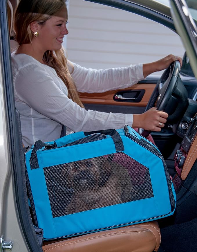 Pet Gear Carrier and Car Seat, Arctic Blue | For Small Dogs & Cats