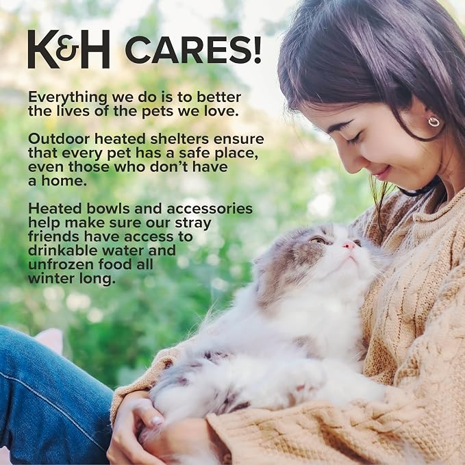 K&H Cat Window Perch, Unheated Kitty Sill, 24x14in, Fleece | Orthopedic Cat Window Hammock Bed Holds 40LBS, Washable Cover, Kitty Windowsill Bed Seat for Indoors, Cream Fleece