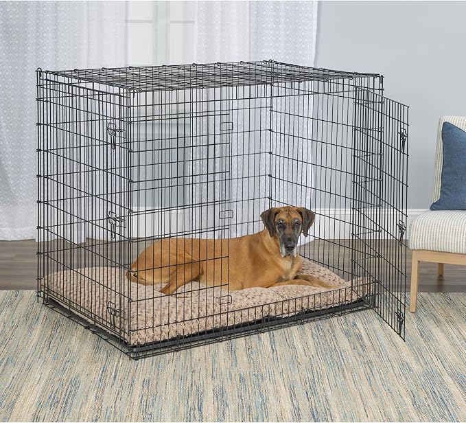MidWest Homes for Pets Plush Ombre Swirl Dog Bed; Mocha 54-Inch for Giant Breeds