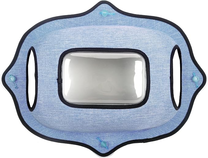 Pet Life ® 'Purr-View' See-Through Window Suction Cup Glass Gripping Kitty Lounger or Cat Bed Hammock