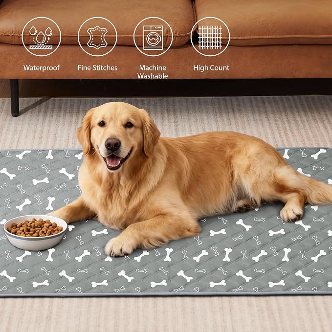 Eterish Reusable Washable Pee Pads for Dogs Large/Extra Large 36'' x 41'' 2 Pack, Absorbent Pet Puppy Dog Training Pads Non-Slip, Waterproof Whelping Potty Pads for Dogs Leak-Proof