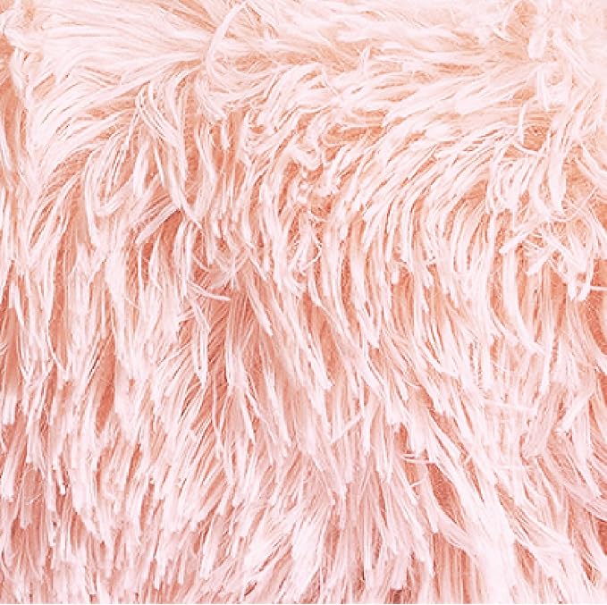Best Friends by Sheri The Original Calming Donut Dog Bed for Small Dogs up to 25 lbs, Shag Faux Fur, Cotton Candy Pink, 23" x 23"
