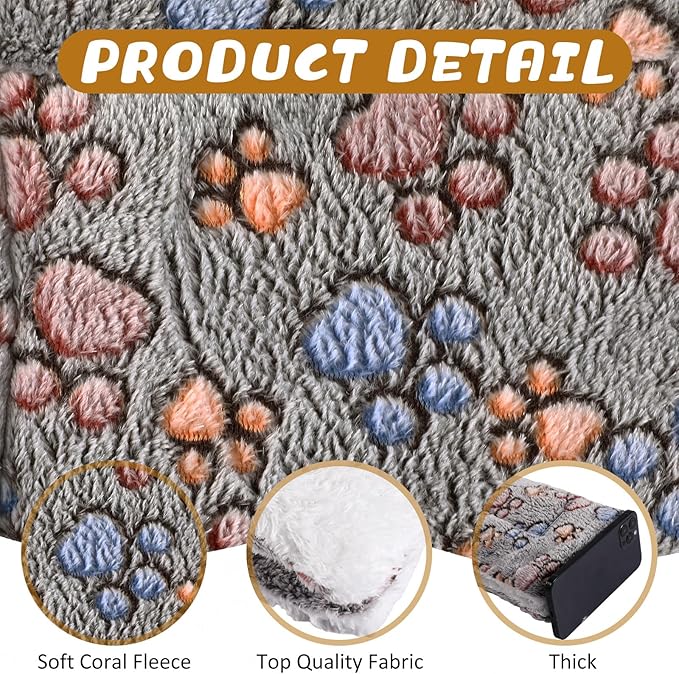 4 Pack Soft Pet Bed Mat Small Dog Crate Fleece | Tuanse Soft Pet Beds Mat Small Dog Crate Fleece,23 X 18 Inches,Gray