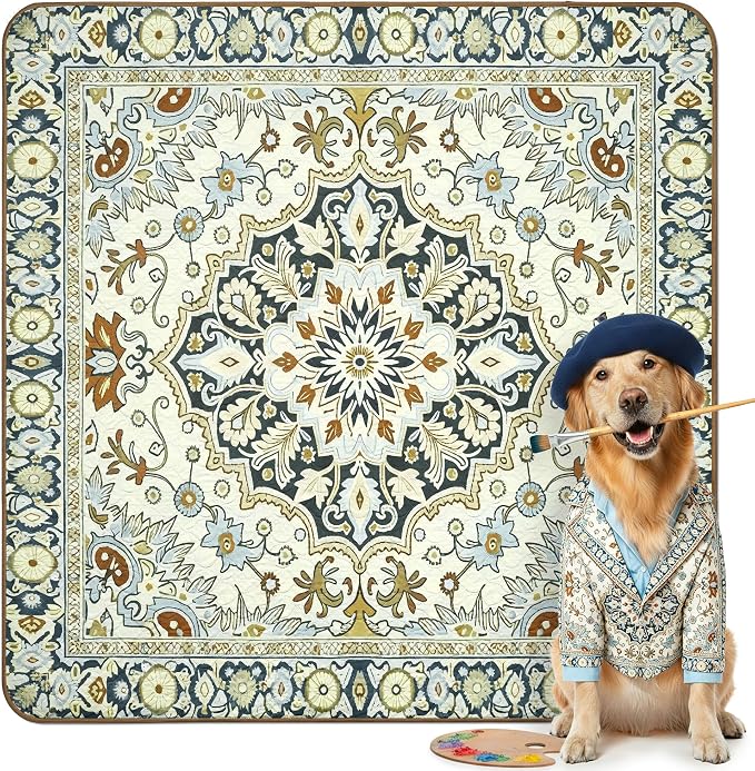 FXW Washable Pee Pads for Dogs, Super Absorbent, 63" Square, 1 Pack | Machine washable, Non-slip backing, Fits 24"H 8-Panel FXW Rollick/Homeplus Playpens
