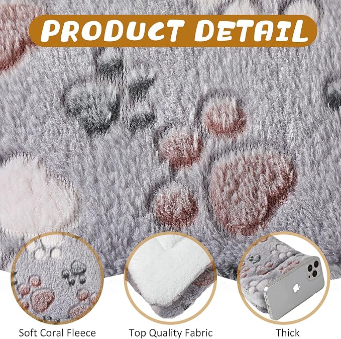 4 Pack Soft Pet Bed Mat Small Dog Crate Fleece | Tuanse Soft Pet Beds Mat Small Dog Crate Fleece,13 X 10 Inches,Light Gray