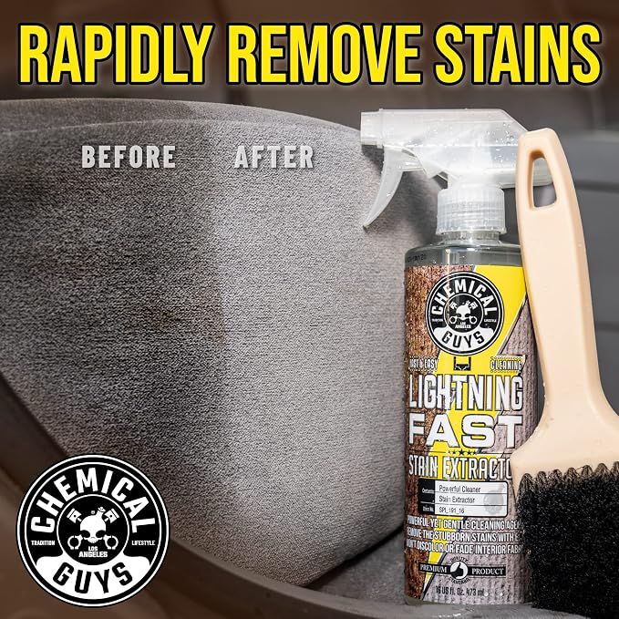 Chemical Guys, Lightning Fast Carpet & Upholstery Stain Extractor, 16 oz (Pack of 12)