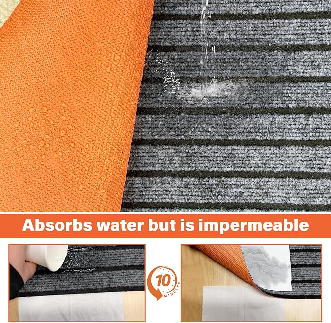 49" X 28" Mat for Under Dog Crate，Pad Dog Crate Mat Liner Floor Protector Washable Absorb Non-Slip Waterproof for Kennel Training, Protects Floors Easy Clean Cuttable (28 * 49inch)