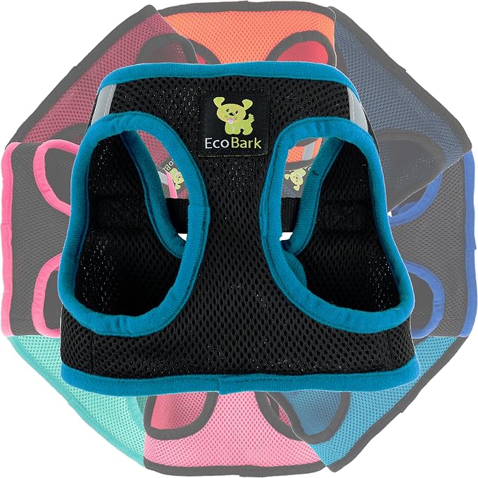 EcoBark Step in Dog Harness Reflective Soft Ultra Padded Mesh Dog Harnesses for XXS, XS, Small, and Medium Dogs Eco-Friendly Comfort Secure Halter No Pull Adjustable Pet Vest
