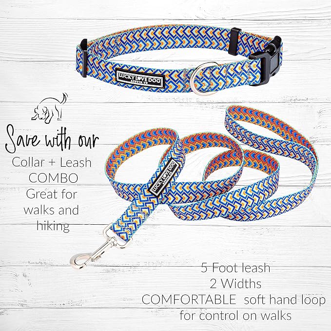 Lucky Love Dog - Adjustable Dog Collar with Easy Click Buckle for Large Ones, Durable, & Comfortable for Male & Female Dogs, Pet Collar for Puppies & Adult Dogs - Murphy, Extra Large